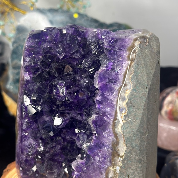 💜 Super High-Grade Deep Purple Jelly Amethyst Freeform – Raw Crystal Uruguay 💜 - Picture 7 of 9